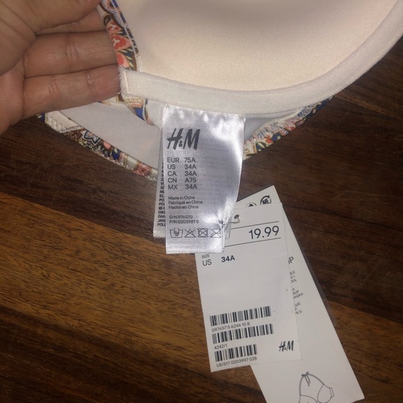 NWT- H&M bikini Top34A - Picture 5 of 5